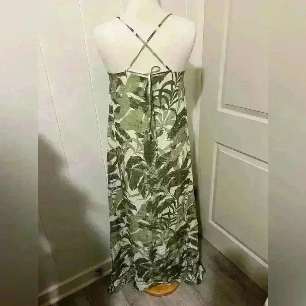 Citrine Swim $176 Free‎ People Lizzie Dress Tropical Dreams Small Maxi Hawaiian - Picture 8 of 10
